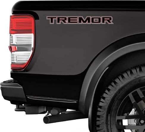 Tremor Decals Truck Bed Side Stickers F150 F250 (Black Red) in Saudi Arabia