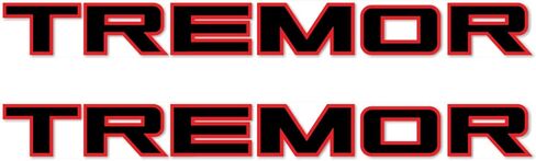Tremor Decals Truck Bed Side Stickers F150 F250 (Black Red) in Saudi Arabia