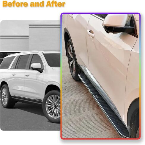 Running Board fits for GMC Yukon XL 2015-2020 Side Step Nerf Bars Rail Nerf Bars Accessories Pedal Protector Aluminum in Saudi Arabia