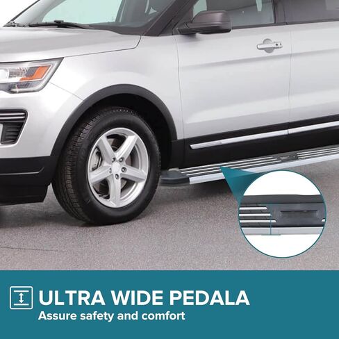JIAHE Auto Running Boards Side Steps for Ford Explorer 4 Door 2013-2018,Aluminum Textured Black Nerf Bars w/ 300LBS Capacity,Direct Fit Easy Installation/Anti-Slip in Saudi Arabia