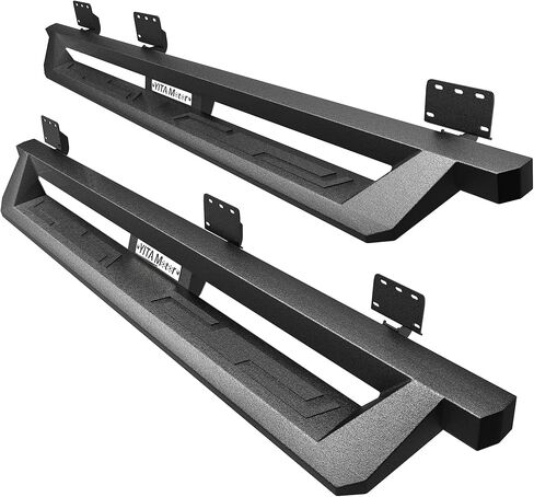 AUTOSAVER88 Drop Step Running Boards Compatible with 2019-2026 Ram 1500 New Body Crew Cab, Textured Black Side Steps, Carbon Steel Nerf Bars in Kuwait