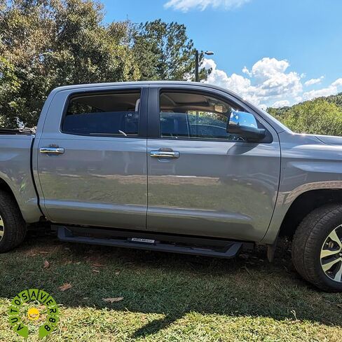 AUTOSAVER88 Drop Step Running Boards Compatible with 2019-2026 Ram 1500 New Body Crew Cab, Textured Black Side Steps, Carbon Steel Nerf Bars in Kuwait