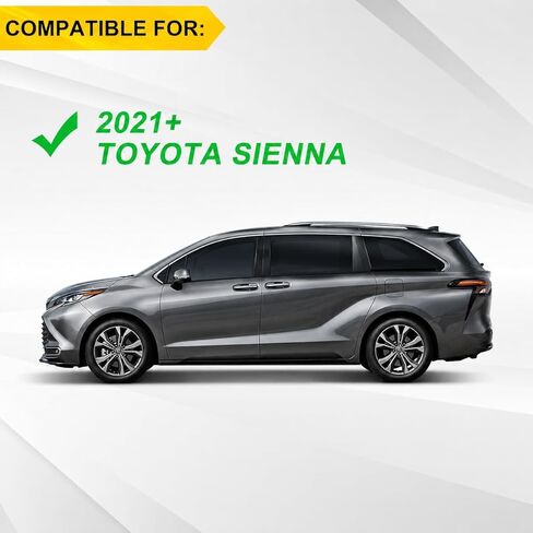 Black Running Boards Side Steps Bars Fits for Toyota Sienna 2021-2025 2026 Nerf Bar Pedals with Brackets in Saudi Arabia