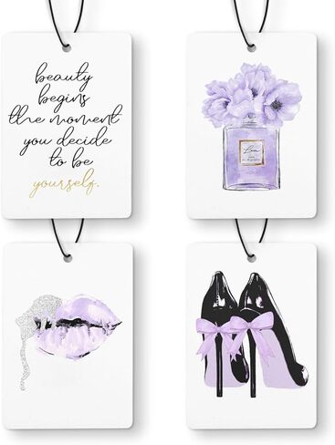 Pink Preppy Beach Car Air Freshener 4 Pcs, Meet Me at the Beach Coquette Bow Seashell Hanging Air Freshener for Cars Closet Drawer Books, Cute Girly Car Accessories for Women Girls in Saudi Arabia