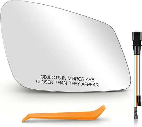AUTOKAY Right Passenger Side Mirror Glass with Heated Fits for BMW 528i 535d 535i 550i 640i 650i 740i 740li 750i 750li 760li ActiveHybrid 5 ActiveHybrid 7 M5 M6, Right Side Exterior Rearview Mirror in Kuwait