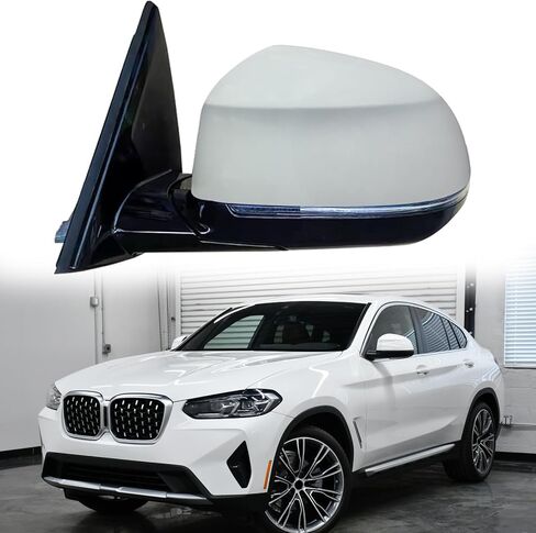 Passenger Side Mirrors Compatible with 2018 2019 2020 2021 2022 2023 2024 BMW X4 G02 Side Door Mirrors Rear View Mirror Rearview Mirror Assembly Power Folding, Heated, Turn Light, Blind Spot in Saudi Arabia