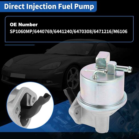 SP1060MP Mechanical Fuel Pump with Gasket for Chevrolet Corvette 1970-1981 5.7L High Pressure Fuel Pump for Chevy Corvette 1980 5.0L MFP Pump 6440769/6441240/6470308/6471216 in Kuwait