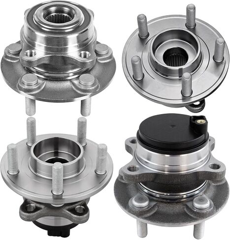 ALLCOMBO [FWD] Front and Rear Wheel Bearing Hub for 2014 2015 2016 2017 2018 2019 2020 Ford Fusion, 2014 2015 2016 Lincoln MKZ Replacement Assembly, 512498 512497 in Kuwait