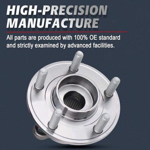ALLCOMBO [FWD] Front and Rear Wheel Bearing Hub for 2014 2015 2016 2017 2018 2019 2020 Ford Fusion, 2014 2015 2016 Lincoln MKZ Replacement Assembly, 512498 512497 in Kuwait