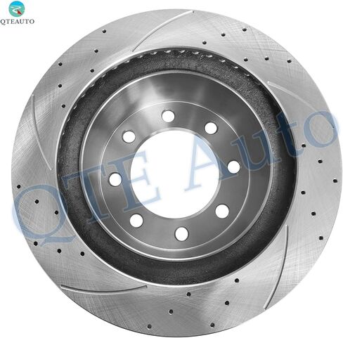 PM Auto Rear 351.9mm Drilled Slotted Brake Disc Rotors Replacement For 2003-2008 Dodge RAM 3500 in Kuwait