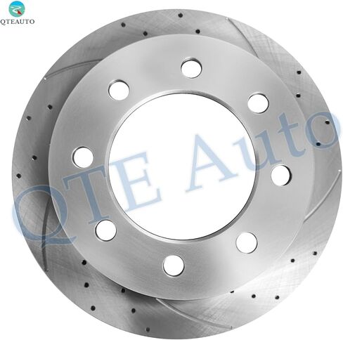 PM Auto Rear 351.9mm Drilled Slotted Brake Disc Rotors Replacement For 2003-2008 Dodge RAM 3500 in Kuwait