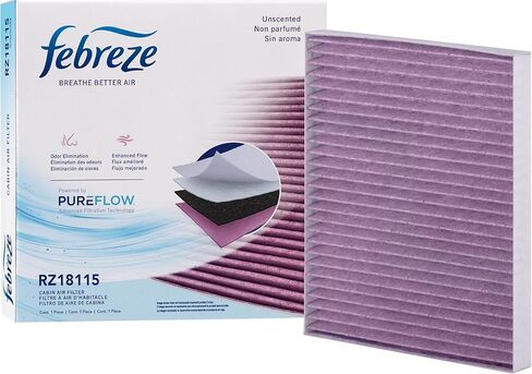 Febreze Odor Control Cabin Air Filter by PUREFLOW RZ18115 Fits 2012-2017 Hyundai Accent, Veloster 1.6L; 2006-2017 Kia Rio 1.6L; 2011-2016 Sportage 2.4L; 2010-2015 Tucson 2.4L in Kuwait