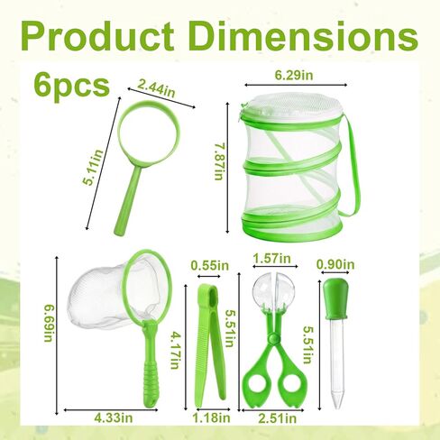 Butterfly Net, Bug Net, Outdoor Exploration Tool with Fine Mesh Design, Lightweight and Durable Spring Steel Frame, Ideal for Catching Butterflies and Insects in Gardens and Parks in Saudi Arabia
