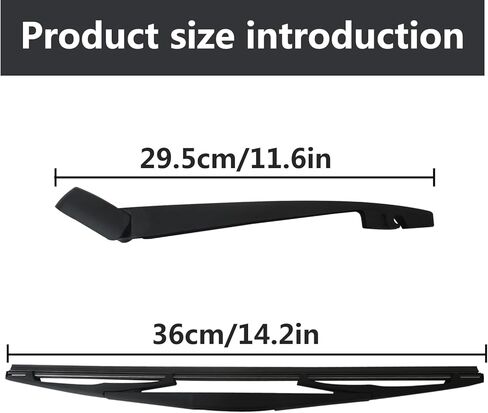 Rear Windshield Blade & Arm Wiper For 2005-2017 Subaru Forester, Replace# 86532AG09C, 86532AG09A, 76720SWA003 - by Xspeedonline in Kuwait