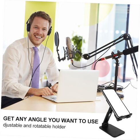 CHILDWEET 1Pc Foldable Phone Holder Stand Portable Laptop Bracket Height Angle Compact Phone Bracket Holder for Desk Retractable Mobile Stand for All Phones and Laptops in Saudi Arabia