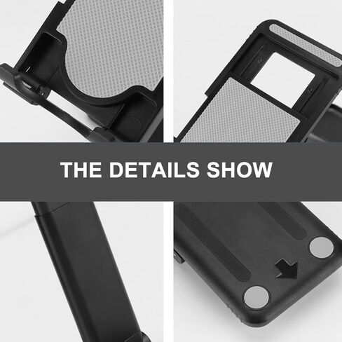 CHILDWEET 1Pc Foldable Phone Holder Stand Portable Laptop Bracket Height Angle Compact Phone Bracket Holder for Desk Retractable Mobile Stand for All Phones and Laptops in Saudi Arabia