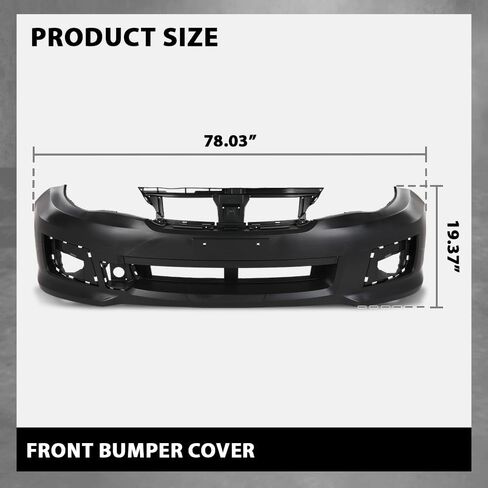 غطاء المصد الأمامي من ALLGOOD مصنوع من مادة PP باللون الأسود متوافق مع Subaru Impreza (الطراز الفرعي: WRX، WRX Limited، WRX Premium، WRX STI، WRX STI Limited) 2011-2014 57704FG113، SU1000167 in Kuwait