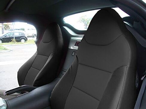 Iggee Saturn Sky 2007-2010 Black Artificial Leather Custom Made Original fit Front seat Covers in Kuwait