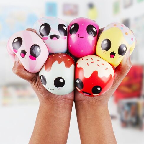 (Cake POPS) - Gourmet Scented Stress Balls (Assortment of 3 x 2-Packs) - Squishy Sensory Ball for Kids and Adults - Discover 6 Unique Aromas in Saudi Arabia