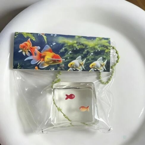 Cute Stress Relief Taba, Fish Fillet Stress Ball, Transparent Goldfish Pouch Silicone with PVC Material Your Bad Mood for Adults in Saudi Arabia