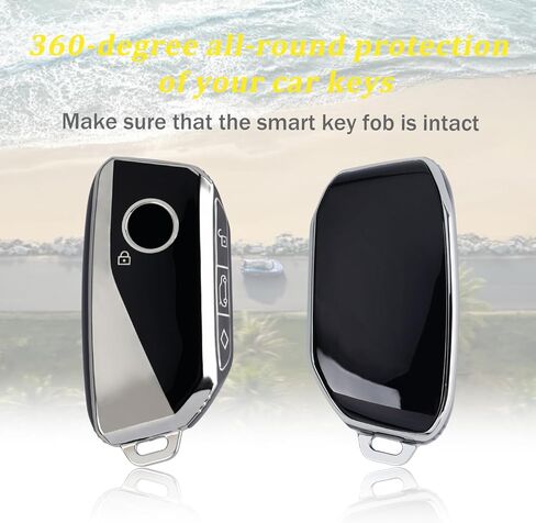 WJS Key Fob Cover, Car Key Case Shell Protector Compatible with 2023 2024 2025 2026 BMW 5/7 Series IX I5 I7 X5 X6 X7 M60 2 3 X1 X3 XM 735i 740i 760i (Black) in Saudi Arabia