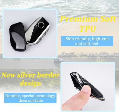 WJS Key Fob Cover, Car Key Case Shell Protector Compatible with 2023 2024 2025 2026 BMW 5/7 Series IX I5 I7 X5 X6 X7 M60 2 3 X1 X3 XM 735i 740i 760i (Black) in Saudi Arabia