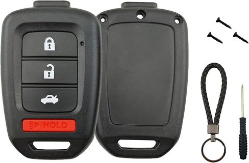 No Cutting Required Key Fob Case Shell for Honda 2013-2016 Accord Crosstour 2014-2015 CR-V Civic 2016-2017 HR-V Keyless Entry Remote Key Fob Cover (3 Button) in Saudi Arabia