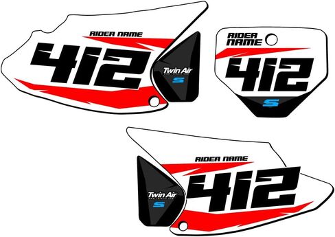 2003-2007 CRF 150 F SG64 Custom MX Number Plates Senge Graphics Kit Compatible with Honda in Kuwait