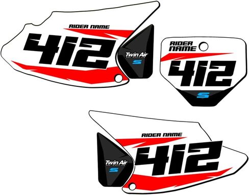 2003-2007 CRF 150 F SG64 Custom MX Number Plates Senge Graphics Kit Compatible with Honda in Kuwait