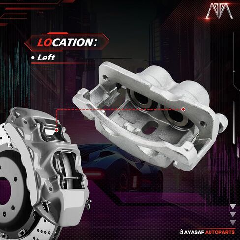 18B4729 Front/Rear Left Brake Caliper Assembly for Cadillac 2002-2006 Escalade, for GMC 2003-2005 Safari/Savana 2500, 1999-2006 Sierra 1500, for Chevy 2003-2005 Astro, 2003-2008 Express 1500 in Kuwait