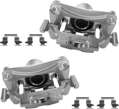 Rear Brake Calipers Set Compatible with 2013-2020 Nissan Pathfinder Disc Brake Caliper Assembly w/Brackets Replacement 19-B6036 19-B6037 Rear Calipers in Kuwait