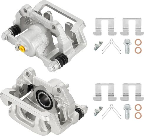 Rear Disc Brake Caliper Assembly w/Bracket for 2009-2015 Honda Pilot V6 3.5L, Rear Left & Right Replacement 19-B3824 19-B3825 in Kuwait