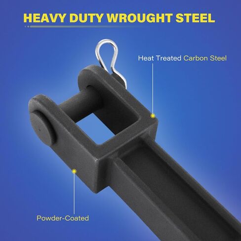 2 Pack A20-6014 Single Tow Hook Heavy Duty Tow Hook Compatible with Peterbilt/for Kenworth with Pull Pin （A65-6008） and Frame Pin （A65-6007） Semi Trucks Hitch-Front Tow Fits for T170 T270 384 386 in Kuwait