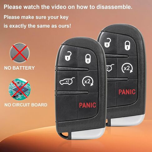 2Pcs Jeep Key fob case Replacement for Jeep Grand Cherokee 2014 2015 2016 2017 2018 2019 2020 2021 Keyless Entry Remote Key fob Cover in Saudi Arabia