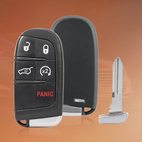 2Pcs Jeep Key fob case Replacement for Jeep Grand Cherokee 2014 2015 2016 2017 2018 2019 2020 2021 Keyless Entry Remote Key fob Cover in Saudi Arabia