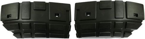 DAT AUTO PARTS للسائق والراكب غطاء المصد العلوي يدعم زوج القوس يناسب 2007-2013 GMC Sierra 1500 بيك اب، بلاستيك أسود محكم، يستبدل GM1042108 GM1043108، 20880922 20880923 in Kuwait