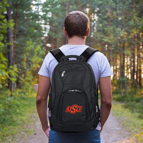 Denco Oklahoma State University Cowboys Laptop Backpack- Fits Most 17 Inch Laptops and Tablets - Ideal for Work, Travel, School, College, and Commuting in Kuwait