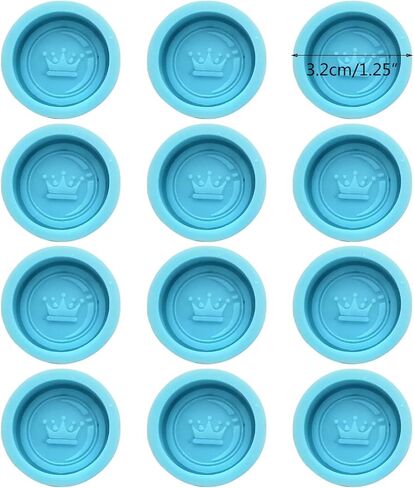 12 Pcs International Chess Shape Epoxy Resin Mold Checkers Silicone Mould, 1.25 inch in Kuwait