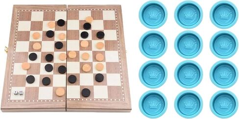 12 Pcs International Chess Shape Epoxy Resin Mold Checkers Silicone Mould, 1.25 inch in Kuwait