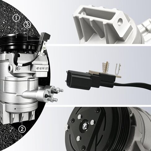 A/C Air Conditioner Compressor with Clutch Replacement for Ford Expedition F-150 Transit-150 Transit-250 Transit-350 2012-2019 for Lincoln Navigator 2015-2017 CO30022C in Saudi Arabia