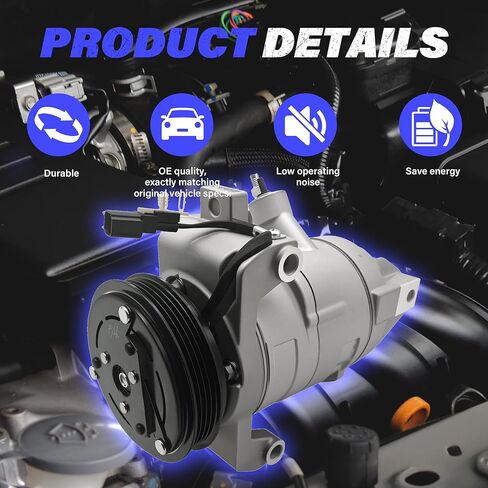 A/C Air Conditioner Compressor with Clutch Replacement for Ford Expedition F-150 Transit-150 Transit-250 Transit-350 2012-2019 for Lincoln Navigator 2015-2017 CO30022C in Saudi Arabia
