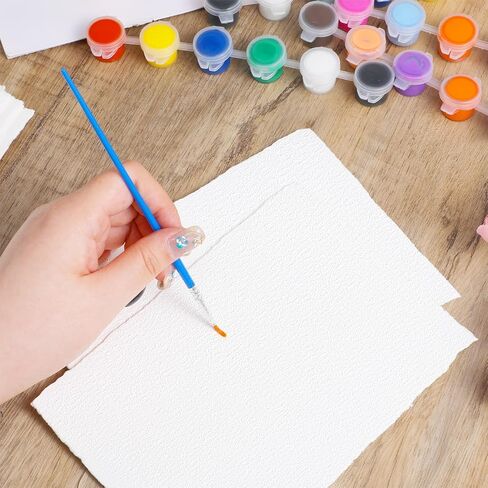 25 Sheets Textured Paper, Watercolor Paper 5x7 Inch 240 GSM Deckled Edge White Handmade Papers for Watercolors,Cards,Crafts,Wedding Invitations in Kuwait
