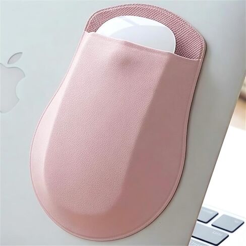 Stick-On Mouse Sleeve, Reusable Adhesive Mouse Holder for Laptop and iPad, Slim Storage Pocket for Computer Accessories in Kuwait