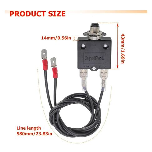 (4pcs) 3 amp*2 &5 amp*2 resettable Fuse Tester - Relay Tester for Circuit Breaker, ecm Motor Tester HVAC, 32v dc & 125/250v ac - navac HVAC Tools in Saudi Arabia