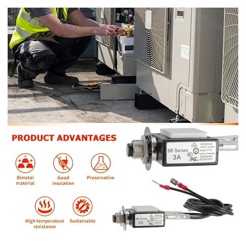 (4pcs) 3 amp*2 &5 amp*2 resettable Fuse Tester - Relay Tester for Circuit Breaker, ecm Motor Tester HVAC, 32v dc & 125/250v ac - navac HVAC Tools in Saudi Arabia