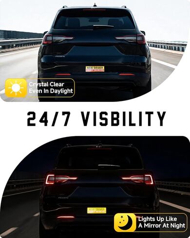 Student Driver Magnet for Car, 3pcs New Drivers Sticker Safety Warning, Reusable Reflective Strong Magnetic Bumper Signs, Removable Rookie Automotive Decals for Novices, Teenagers, Weather-Resistant in Saudi Arabia