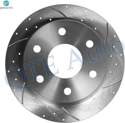 PM Auto Rear 325mm Drilled Slotted Brake Disc Rotors Compatible With 1999-2007 GMC Sierra 1500 in Kuwait