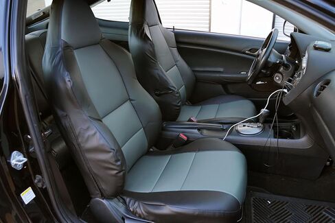 Iggee for Acura RSX Artificial Leather Custom Exact fit 2 Front seat Covers (Black) in Kuwait