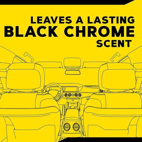 Meguiar's Black Chrome Air Re-Fresher Car Air Freshener and Odor Eliminator, 6 Pack (6 x 8 oz Trigger Spray Cans), Automotive Interior HVAC Odor Treatment for Vehicle Cabin and Vents in Kuwait