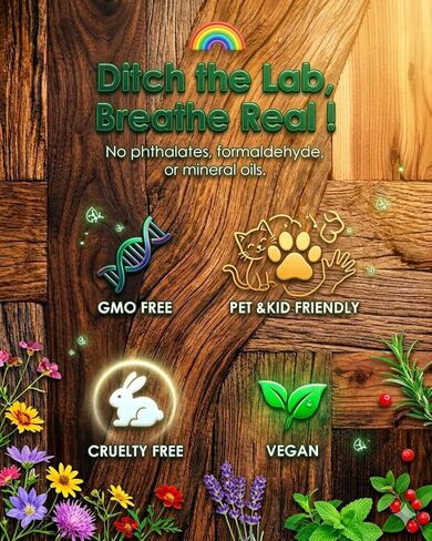 Car Air Freshener-The Original Wood Air Freshener for Visor Clip - Long Lasting Car Odor Eliminator and Scent Diffuser for Cabin, for Car interier or Rooms freshener 1 Metal Clips-Variety 3 Pack in Kuwait